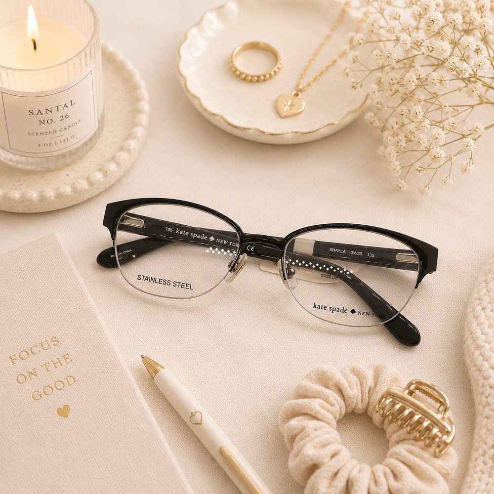 Kate‎ Spade New York SHAYLA 0W33 Eyeglasses Black Frames Womens Designer Glasses